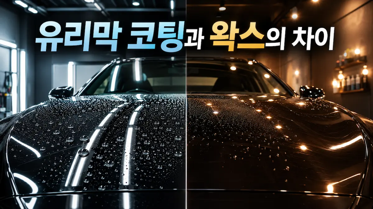 유리막코팅과 왁스의 차이