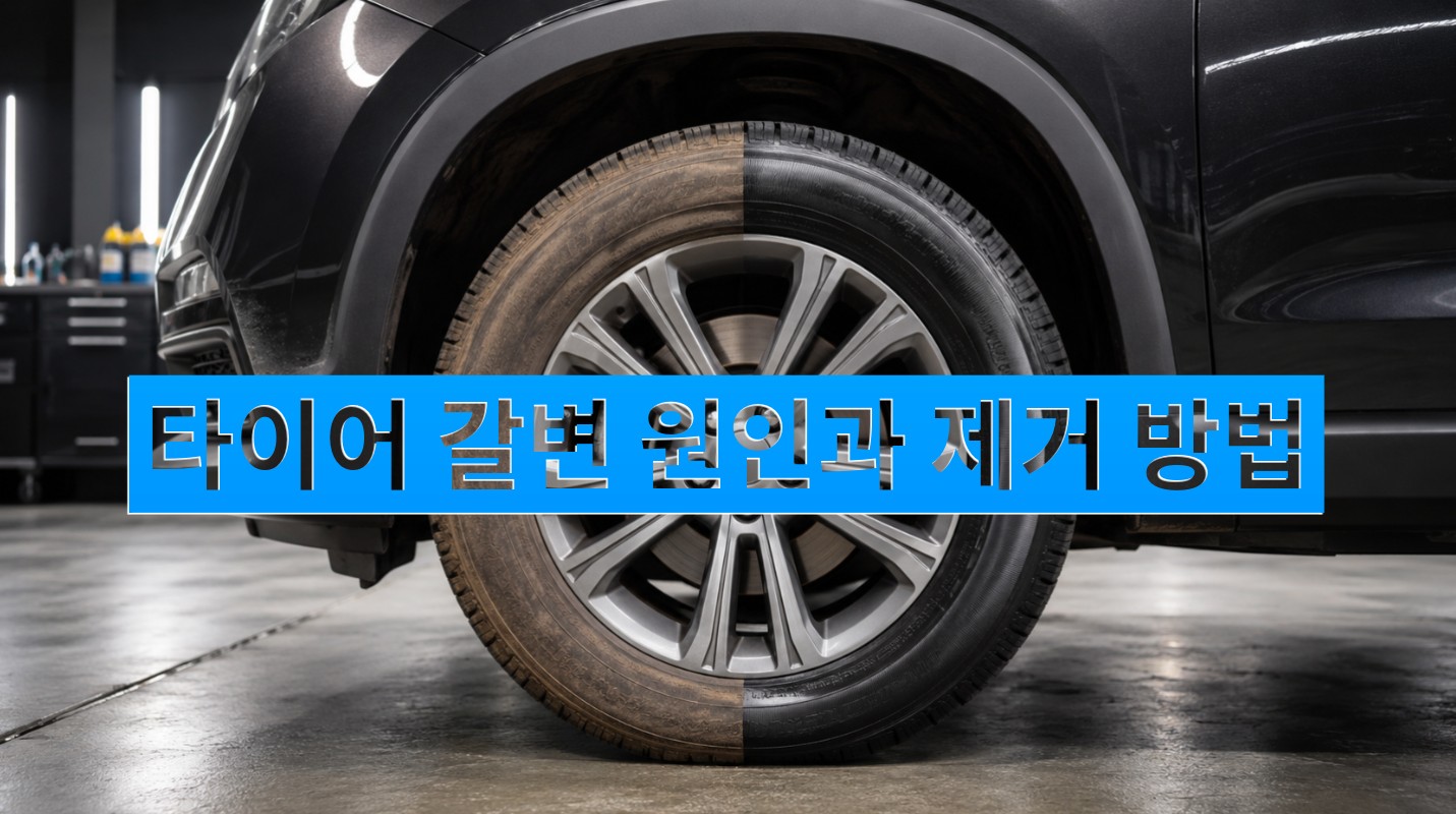 타이어 갈변 발생 원인과 제거 방법