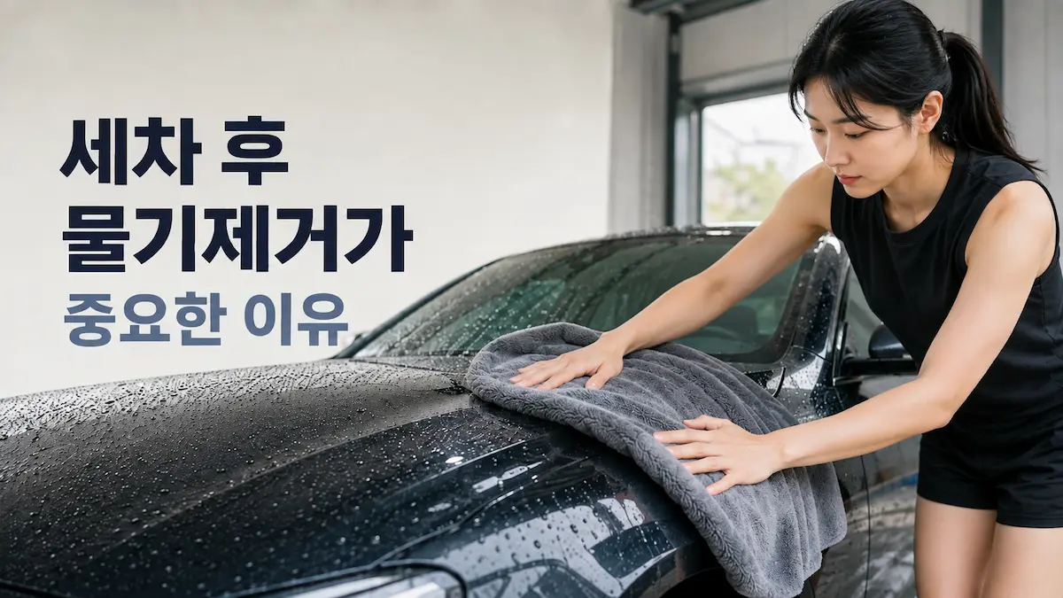 세차 후 물기제거가 중요한 이유